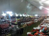 Night time in the Tool Tent