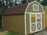 Brown with white trim