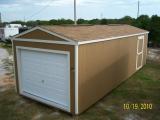 12' x 30' Utility garage in Brown with white trim